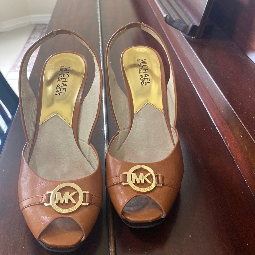 Michael Kors Brown Wedges